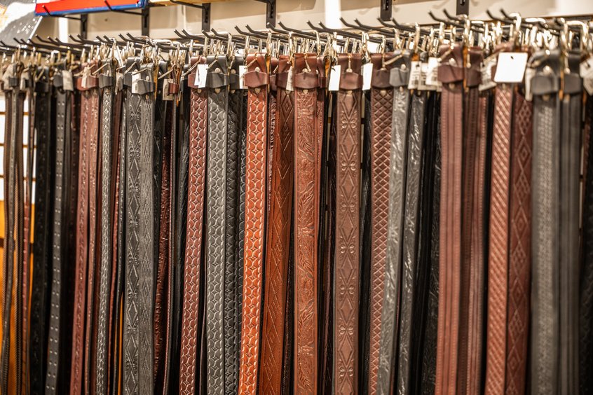 Seasonal clothing and outerwear at the Berlin, OH market in Holmes County