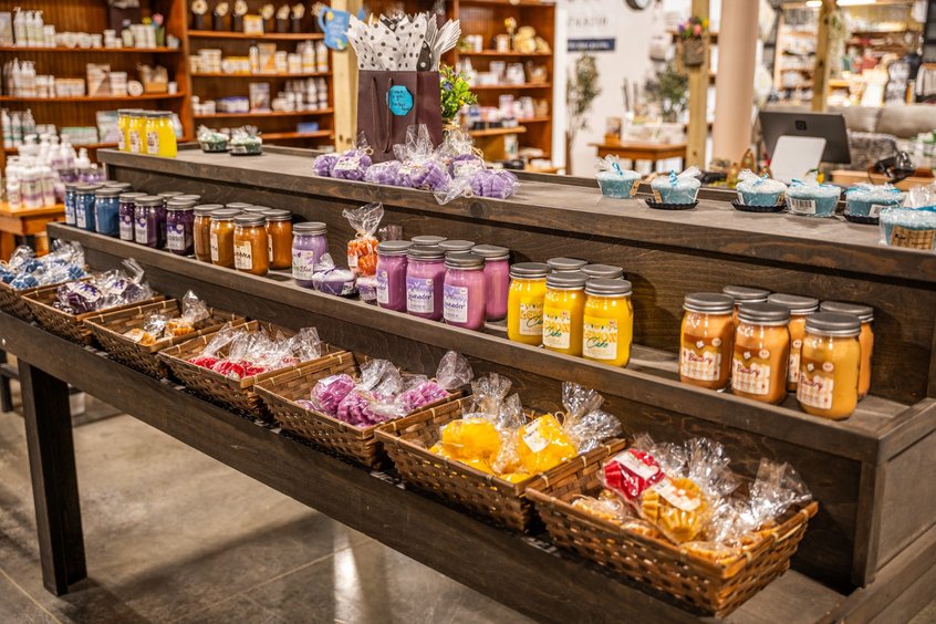 Handmade gifts at the Berlin, OH market in Amish Country