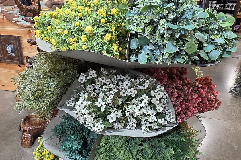 Faux floral arrangements from local vendors in Holmes County, OH
