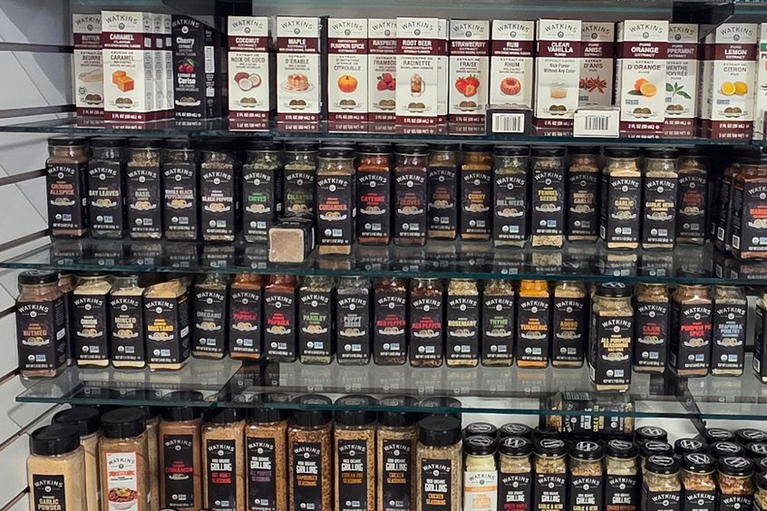 Baking mixes and pantry staples at Ohio's Market Berlin in Holmes County