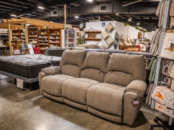 Vendor-selected bedroom furniture on the floor at Ohio's Market Berlin in Berlin, OH