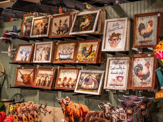 Hand-selected wall art and home decor accents at Ohio's Market Berlin in Berlin, OH