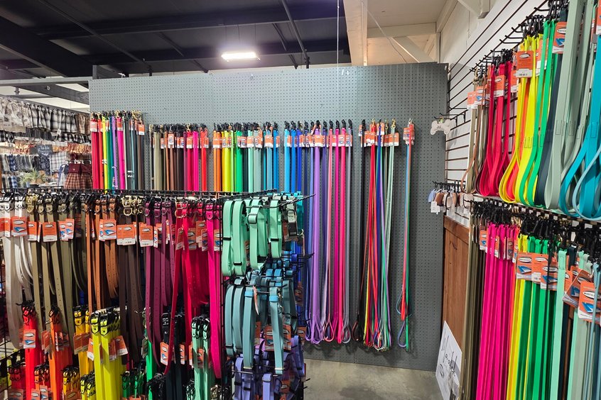 Rings and necklaces on display at Ohio's Market Berlin in Holmes County