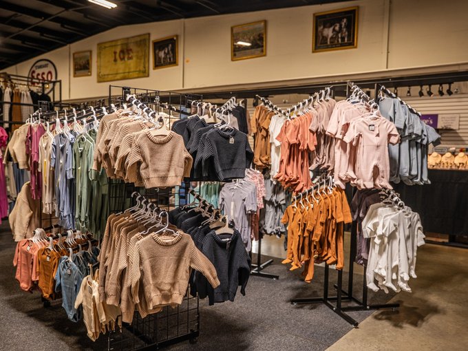 Modest, well-sewn children's clothing at Ohio's Market Berlin in Holmes County, OH