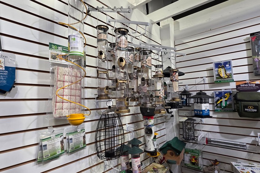 Bowls and feeding supplies at Ohio's Market Berlin in Holmes County
