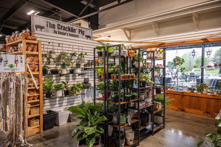 Indoor plants and greenery at Ohio's Market Berlin in Berlin, OH